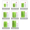 Matte Green Aluminum Foil Stand Up Bag Grip Seal Tear Notch Doypack Food Snack Coffee Bean Storage Pack Pouches LX4225