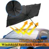 Araba güneşlik ön cam şemsiyesi katlanabilir güneş vizör koruyucusu UV blok iç parazol