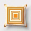 Party Decoration Orange Geometric Mönster Dekorativa kuddar Kudde Polyester Kudde Cover Throw Pillow Sofa Pillowcover 40923