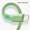 USB Cables 3A Fast Data Charging Charger Wire Cord Liquid Silicone Cable 1M