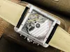 EG Factory W5330007 Orologio 34,3 mm x 44 mm con movimento cronografo 7750, vetro zaffiro, specchio, cinturino in pelle, sistema impermeabile