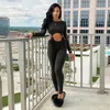 Two Piece Club Winter Outfits For Women Tracksuit 2 Piece Sets Birthday Womens Joggers Sweat Suits Designer Clothes K20S09123 210712