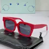 Off Sunglasses OW40001 Fashion klasyczny gruby talerz Czarna biała kwadratowa ramka 40001 Mężczyzn okulary Designerskie okulary przeciwsłoneczne z oryginalnym pudełkiem