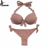 Eonar push up bikini kvinnor bandage baddräkter brasilianska snitt botten set baddräkter maillot de bain femme baddräkt 210702