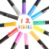 Surligneur Stylos Fantasy Double Ligne Stylo Contouring Stylos Marqueur Fluorescent Stylo Peinture Fournitures Carte De Voeux KKB2887