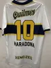 97 98 Boca Juniors 레트로 축구 유니폼 Maradona Vintage Caniggia 99 00 2001 2003 2005 1981 MAGLIA 클래식 축구 셔츠 Maillot Camiseta de Futbol