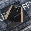 21SS Herren Designer Strand kurze Hose Reflektierendes Band Herren Hose Doppelter Buchstabe Lässige Buchstaben Hose schwarz