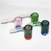 14mm maschio colorato vetro Ash Catcher narghilè con colori contenitore di cera siliconica dritto bong in silicone pipa ad acqua bong in vetro piattaforma petrolifera per pipe da fumo