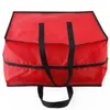 Sacs de rangement sac pochette d'arbre de Noël rouge multi-usages zippé anti-déchirure grand linge