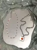 Pendant Necklaces 2021 Design 2pcs/set Transparent Square Glass Heart Choker Color Beaded Necklace For Women Girls Y2K Party Aesthetic Jewel