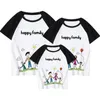 Famille Look Matching Tenues T-shirt Vêtements Mother Père fils fille Summer Kids Kids Short Sleeve Lettre 210429