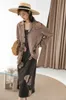 Ukiyoe Hannya Stampa Blazer Designer Giacca Designer Cappotto Vintage Allentato Manica lunga Plus Dimensione Pulsanti Brown 210427