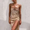 Lace Up Backless Summer Long Dress Women Elegant Party Maxi Sundress Chic Boho Beach Style Vestido French 210427