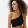 Femmes sexy creux creux sans dos noir noir pur réservoir d'été de fête d'été streetwear slim crop