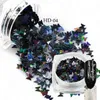 1bottle 3D Nail Art Glitter Colorful Butterfly Sequins Slice Tips Nail Decoration Diy Manicure Tools LAHD01-054749598