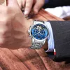 Lige Mens Watches Top Brand Luxury Automatic Mechanical Moon Phase Watch Men Stainless Steel Waterproof Week Display Wrist Watch Q0524