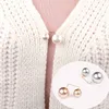 Double Pearl Brooch Snowflake Bow Decoration Accessories Enamel Needle Brooch Silk Scarf Buckle Pure Copper Fittings