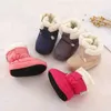 Mamma barn baby skor första vandrare unisex vinter varma stövlar för spädbarn baby faux päls inre snö stövlar toddler prewalker bootie 210928