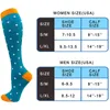 Chaussettes masculines 3/4/5/6 paires de compression ￠ tube haut ajustement varices varices hommes femmes ext￩rieur sport gradu￩ cadeau de No￫l