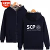 SCP Foundation omgivande mode plus sammet tjock dublelayer varm dragkedja tröja YP5D1153578