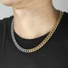 Collar Ras de cuello para hombres y mujeres estilo hip hop de Miami, cadena de malla de acero inoxidable cubano, oro y plata, joyería de moda, 3/9 mm, Dnm37 Q0809