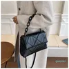 Designer-Handtasche mit dickem Kettengriff, luxuriöse Umhängetaschen für Damen, Diamantgitter-Umhängetasche, Individualität, Umhängetasche, Raute, solide 20223