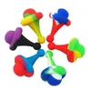 4 Style Glass Bong Accessories Pipes Lids Colour Silicone Lid Cigarette Holder Stopper High Temperature Resistant Washable JY0685