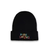 Merry Christmas Embroidered Knitted winter hat Cotton men women Hip-hop Beanie