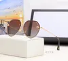 2022 브랜드 디자인 선글라스 여성 남성 디자이너 좋은 품질 패션 금속 대형 태양 안경 빈티지 여성 남성 UV400