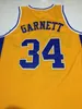 NCAA Vintage Kevin Garnett ADMIRALS College Basketball Jersey Yellow Custom Any Name Mumber Size S-5XL