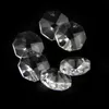 2000/lot 14mm cristal clair octogone perles 1 trou pour lustre pièces bricolage rideau accessoires