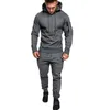 Spring and Autumn Men's Tracksuits fashionable sportswear zipper hoodie camouflage solid multifunctional sportswear set sports running wear