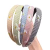 Women Headbands Daisy Print Hair Bands Fairy-Style Sweet Wahsing Face Forehead HairBands Headwear Girls Jewelry Accessories