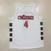 Nc01 Cincinnati Bearcats College Kenyon Martin # 4 Maglia da basket retrò bianca Mens cucita personalizzata Qualsiasi numero Nome maglie