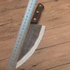 Offerta speciale Chef Knife High Carbon Steel Steel Blade Full Tang Wood Maniglia in legno Coltelli a lama fissa Blade Taglienti Fatto a mano