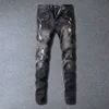 Hohe Qualität Ankunft CosMaMa Marke Herren Solide Designer Koreanische Mode Slim Skinny Biker Casual Jeans Patch Tasche Weiß 210723