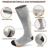 Sportsocken Unisex elektrisch beheizt warme Stiefel Fußwärmer USB wiederaufladbare Batterie Winter Outdoor Camping Ski Sport5291260