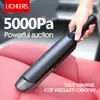 Licheers Mini aspirateur de voiture sans fil 5000 Pa 60W Super forte aspiration portable Auto Vacumm nettoyant pour voiture maison