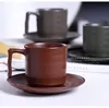 Creative Coffee Cuc Matte مجموعة من السيراميك البسيط مع جودة منزلية صحن جيدة والعديد من أكواب الألوان