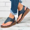 Mulheres Sandálias Cunha Sandálias Sandálias Sapatos de Verão para Mulheres Plataforma Size Chaussure Femme Casual Cunhas Sapato Flip Flops 210624