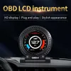 F10 OBD2 GPS Car HUD HUD Navegação Head Up Display Visor Digital Velocímetro Projetor Turbo óleo Temp Car Acessórios Carro