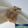Anelli di tovagliolo Oro/anello d'argento del metallo, progettazione dell'esperto di prezzo di fabbrica del supporto di nozze Stato originale di qualità di ultimo stile