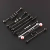 9pc 14g industriell barbell piercing öron brosk helix stud rak lång bar örhänge kropp smycken kvinnor