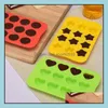 Andere keuken, dineren Home Gardensile Ice Cube Tray MTI kleuren Ronde hartvormige sterren vierkante chocoladeschimmel keukenbar gereedschap LX1872 Drop