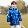Jaqueta de menina para bebê 2021 Inverno Roupa de Snowsuit Roupas Frio Children Long Waterproof Boy Jacket Kids Outerwear TZ920 H0910