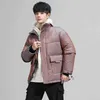 2021 inverno do outono dos homens Nova moda cor gradiente cor coleira para baixo jaqueta clássico casual quente e windproof winter jacket y1103