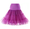 Femmes Taille élastique Chiffon Petticoat Petticoat Puffy Tutu Tulle Jupe Princess Ballet Dance Pettiskirts Underskirt A-Line Short Short Bridal Mariage Bridal Accessoires Plus Taille