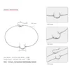 Charm Bracelets Solid 925 Silver For Women Trendy Jewelry Moon Adjustable Bracelet Office Romantic Bangles Party Gift CCB053