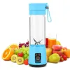 Electric Juicer Blender Kitchen USB Portable Personal Blenders With Travel Cup 380ML Rechargeable Juicers Bottle Fruit Vegetable Tool FHL384-WY1564
