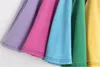 Summer Sleeveless Cotton Rainbow European American Dress Children's Wear Girls' Spring And Autumn Princess Skirt Blue Ashion Kids Clothing In Stock